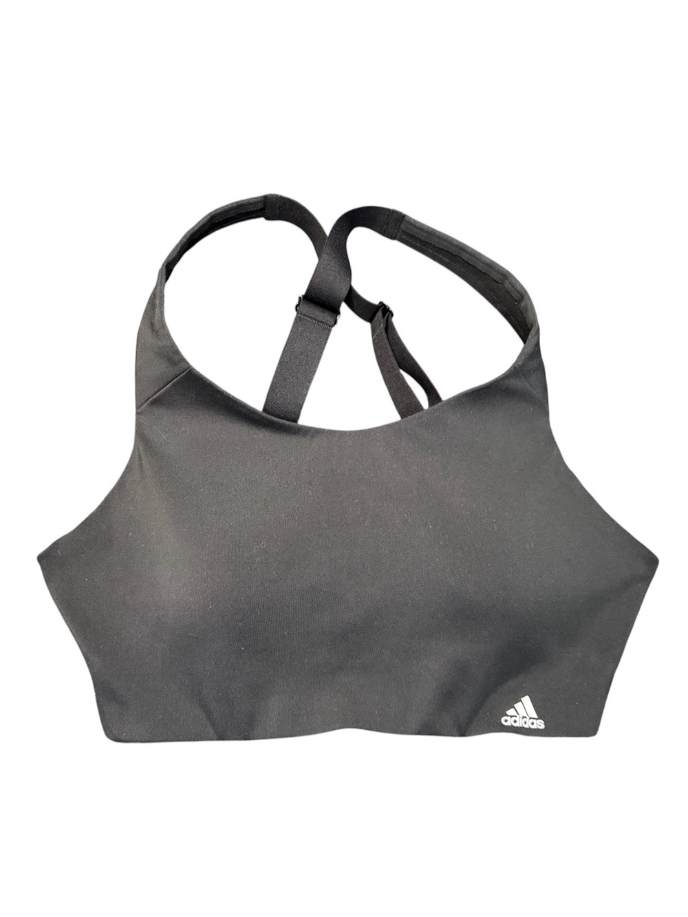 adidas Black Racerback Sports Bra with Logo Size 36B